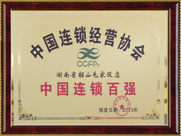 2013年度中国连锁百强